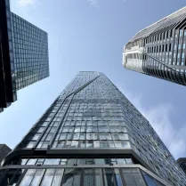 Blick in die Skyline von Frankfurt
