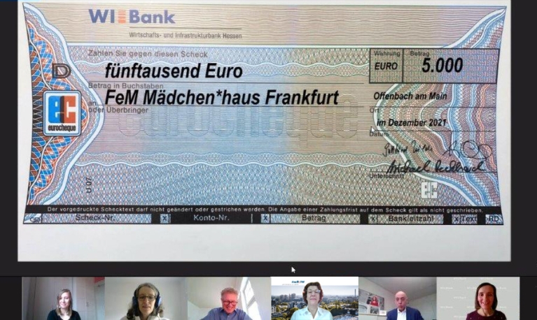 WIBank spendet für Mädchen in Not